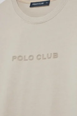 Polo Club T-Shirts*T-shirt à manches longues Hermes avec logo caoutchouté Beige