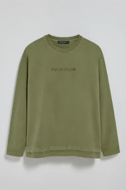 Polo Club T-Shirts*T-shirt à manches longues Hermes avec logo caoutchouté Kaki