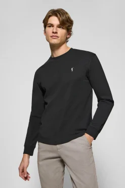Polo Club T-Shirts*T-shirt à manches longues avec logo brodé Rigby Go Noir