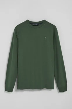 Polo Club T-Shirts*T-shirt à manches longues vert avec logo brodé Rigby Go Vert chaud