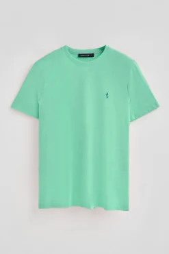 Polo Club T-Shirts*T-shirt basique à col ras du cou et broderie Rigby Best Aigue-Marine