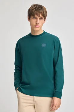 Polo Club T-Shirts*T-shirt ample vert bleu avec détails Vert Bleuâtre