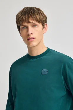Polo Club T-Shirts*T-shirt ample vert bleu avec détails Vert Bleuâtre