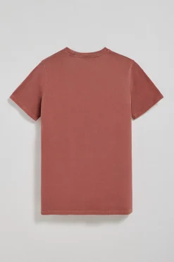 Polo Club T-Shirts*T-shirt Apolo teint sur le fil avec logo en velours Rouge