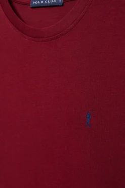 Polo Club T-Shirts*T-shirt basique à manches longues avec logo Rigby Go Grenat