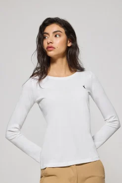 Polo Club T-Shirts*T-shirt basique à manches longues logo Rigby Go Blanc