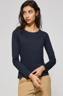 Polo Club T-Shirts*T-shirt basique à manches longues logo Rigby Go Bleu Marine