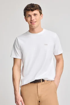 Polo Club T-Shirts*T-shirt basique à col rond avec détail brodé Blanc