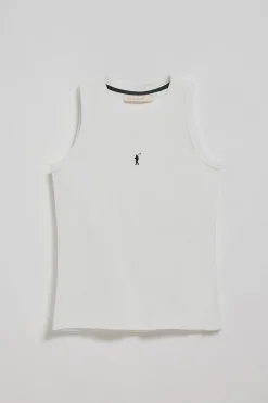 Polo Club T-Shirts*T-shirt basique sans manches à col ras du cou avec un logo brodé Rigby Go Blanc