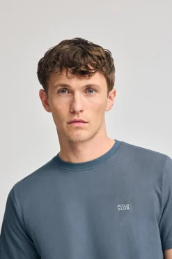 Polo Club T-Shirts*T-shirt basique bleu à col rond avec détail brodé Denim