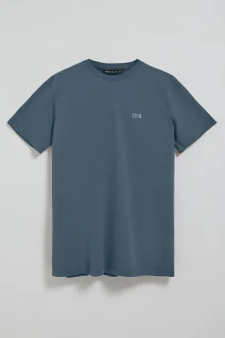 Polo Club T-Shirts*T-shirt basique bleu à col rond avec détail brodé Denim