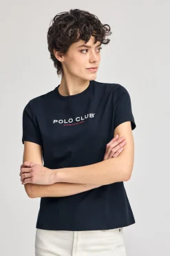 Polo Club T-Shirts*T-shirt basique à logo caoutchouté Bleu Marine