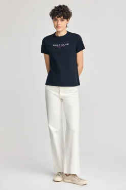 Polo Club T-Shirts*T-shirt basique à logo caoutchouté Bleu Marine