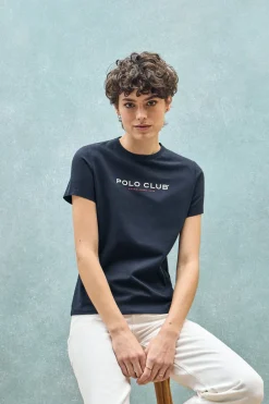 Polo Club T-Shirts*T-shirt basique à logo caoutchouté Bleu Marine