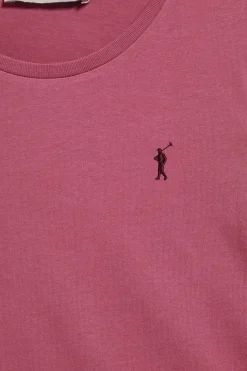 Polo Club T-Shirts*T-shirt basique couleur lie-de-vin à manches longues avec logo Rigby Go Rosa Vino