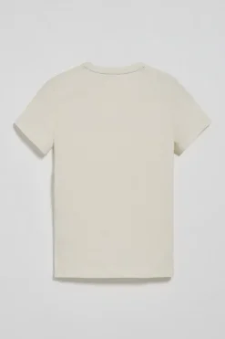 Polo Club T-Shirts*T-shirt basique écru à logo caoutchouté Beige