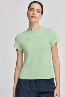 Polo Club T-Shirts*T-shirt basique à logo caoutchouté Menthe