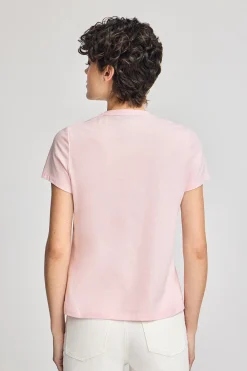 Polo Club T-Shirts*T-shirt basique à logo caoutchouté Rose