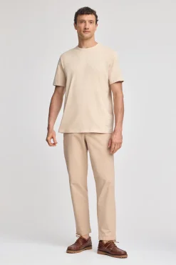 Polo Club T-Shirts*T-shirt basique à col ras du cou et broderie Rigby Best Beige