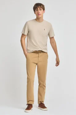 Polo Club T-Shirts*T-shirt en coton flammé à broderie Rigby Go Beige