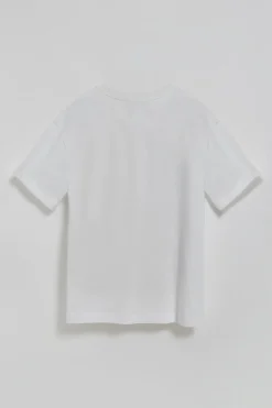 Polo Club T-Shirts*T-shirt à col ras cou et logo caoutchouté Blanc