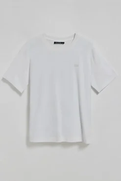 Polo Club T-Shirts*T-shirt à col ras cou et logo caoutchouté Blanc