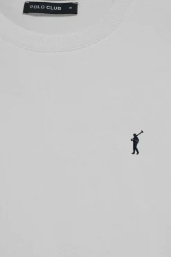 Polo Club T-Shirts*T-shirt à col ras du cou et broderie Rigby Go Blanc