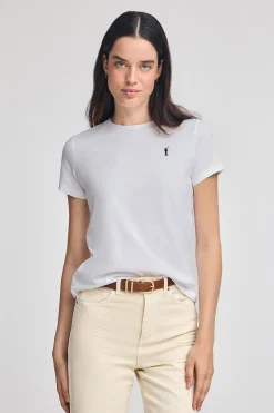 Polo Club T-Shirts*T-shirt à col rond et broderie Rigby Go Blanc
