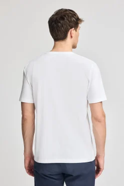 Polo Club T-Shirts*T-shirt à manches courtes et col en V avec broderie Rigby Best Blanc