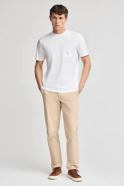 Polo Club T-Shirts*T-shirt à manches courtes à poche avec broderie Rigby Best Blanc