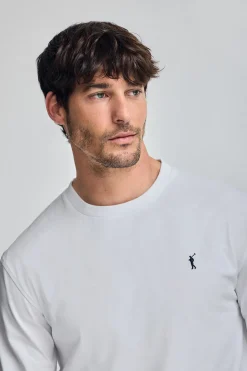 Polo Club T-Shirts*T-shirt à manches longues et brodé Rigby Go Blanc