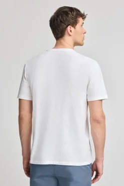 Polo Club T-Shirts*T-shirt basique à col rond et broderie Rigby Best Blanc