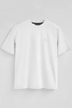 Polo Club T-Shirts*T-shirt en coton et lin à broderie Rigby Go Blanc