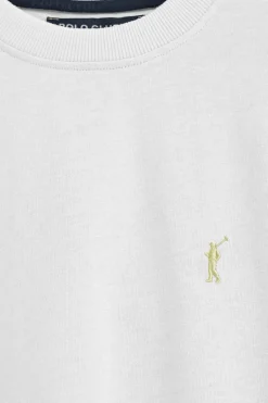Polo Club T-Shirts*T-shirt en coton et lin à broderie Rigby Go Blanc