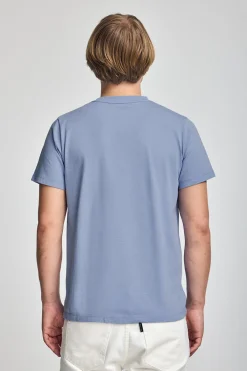 Polo Club T-Shirts*T-shirt bleu à col ras du cou et broderie Rigby Go Bleu Aqua
