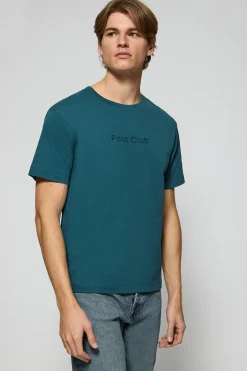 Polo Club T-Shirts*T-shirt à manches courtes et col ras du cou avec logo Bleu
