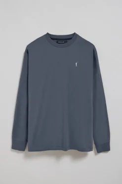 Polo Club T-Shirts*T-shirt bleu à manches longues et brodé Rigby Go Denim