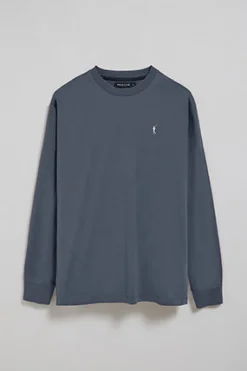 Polo Club T-Shirts*T-shirt bleu à manches longues et brodé Rigby Go Denim