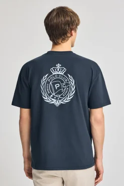 Polo Club T-Shirts*T-shirt à col ras du cou et imprimé nautique Bleu Marine