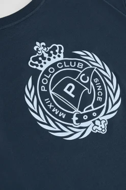 Polo Club T-Shirts*T-shirt à col ras du cou et imprimé nautique Bleu Marine