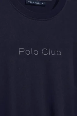 Polo Club T-Shirts*T-shirt à manches courtes et col ras du cou avec logo Bleu Marine