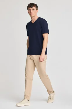 Polo Club T-Shirts*T-shirt à manches courtes et col en V avec broderie Rigby Best Bleu Marine