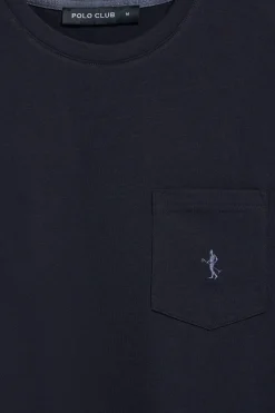 Polo Club T-Shirts*T-shirt à manches courtes à poche avec broderie Rigby Best Bleu Marine