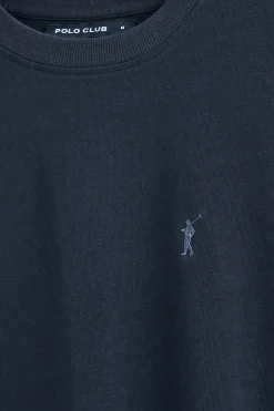 Polo Club T-Shirts*T-shirt en coton et lin à broderie Rigby Go Bleu Marine