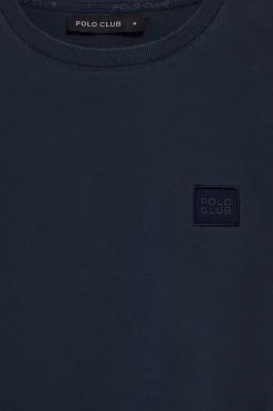 Polo Club T-Shirts*T-shirt garment dye avec détail Bleu Marine