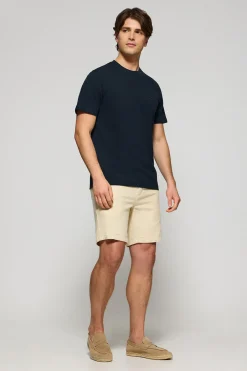 Polo Club T-Shirts*T-shirt microstructuré avec un monogramme brodé PC Bleu Marine