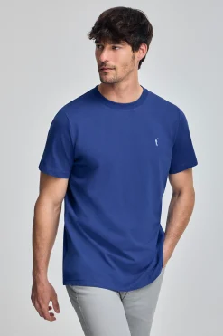 Polo Club T-Shirts*T-shirt à col ras du cou et broderie Rigby Go Bleu Royal