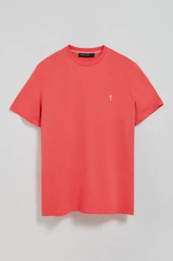Polo Club T-Shirts*T-shirt corail basique à col rond et broderie Rigby Best Coral