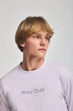 Polo Club T-Shirts*T-shirt couleur à manches courtes et col ras du cou avec logo Lavande
