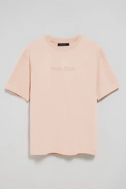 Polo Club T-Shirts*T-shirt couleur nude à manches courtes et col ras du cou avec logo Maquillage
